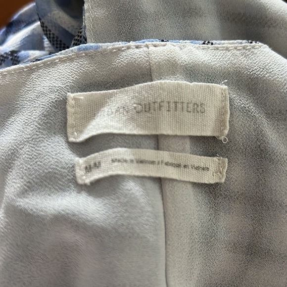 Urban Outfitters Gingham Spring Shower Chiffon Tie-Back Mini Dress - Picture 10 of 13